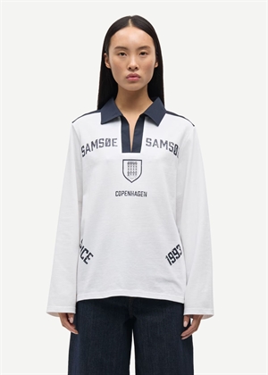 Sacooper ls polo 15512 Hvid Samsøe